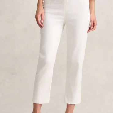 Bengajean 7/8 Straight Leg - Cream