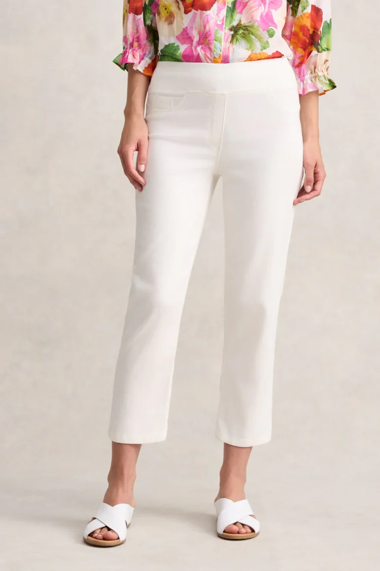 Bengajean 7/8 Straight Leg - Cream
