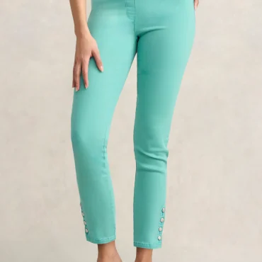 Bengajean 7/8th Button Detail - Mint