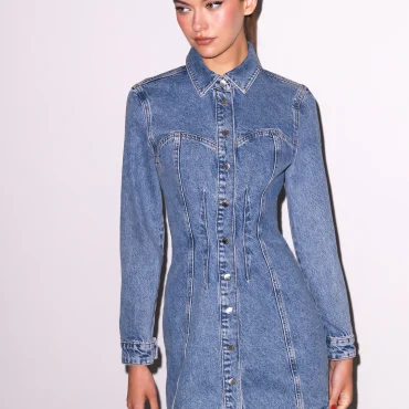 Denim Shirt Dress Denim Shirt Dress