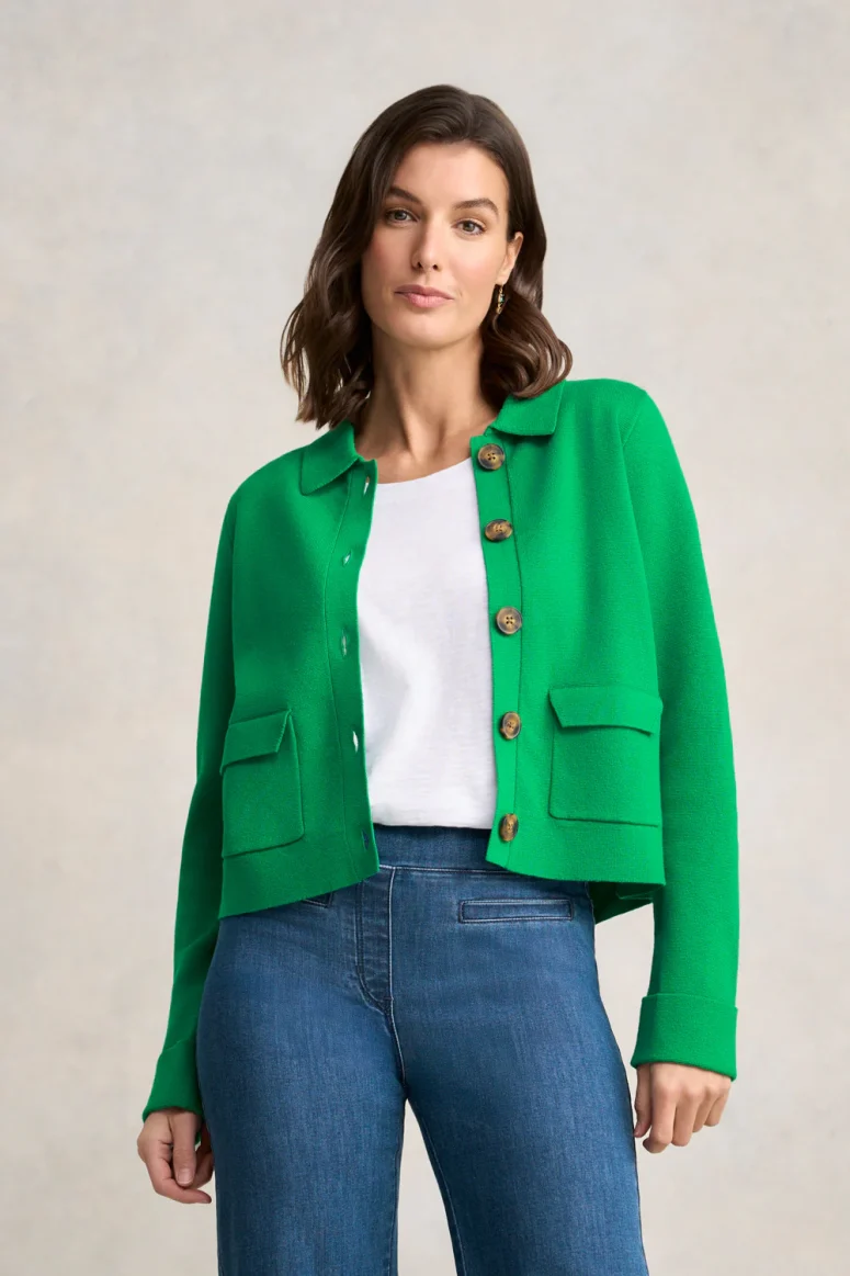 Milano Knit Jacket - Emerald