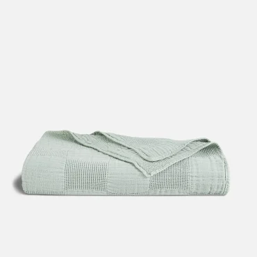 Waffle Check Throw Blanket