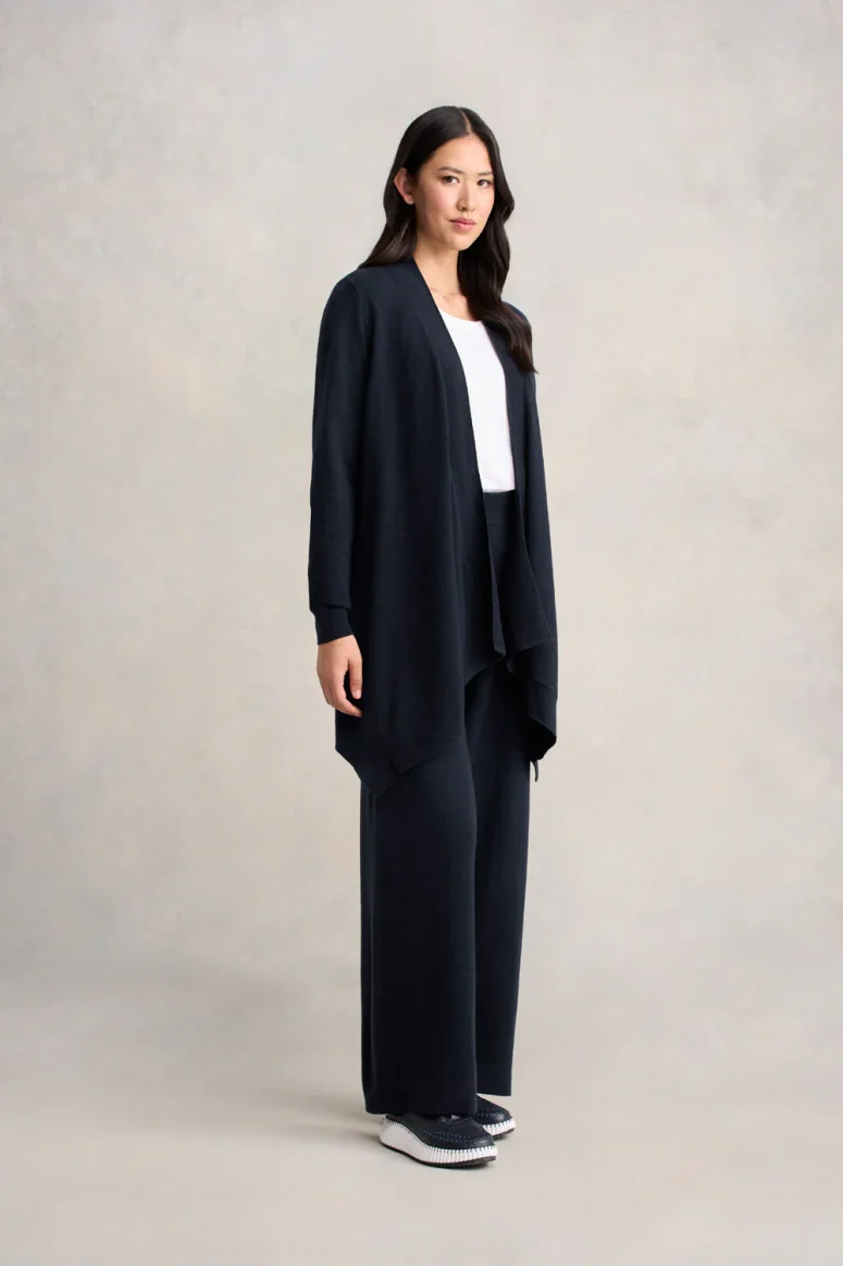 Wool Cashmere Cardigan - Ink