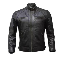 Cafe Racer Style Jacket Men's Sheepskin Butter Soft